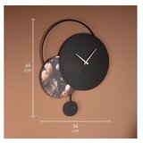 WALLXPERT dekorativni metalni zidni sat floransa multicolor APS145 | ePonuda.com