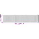  Pravokutni svijetli prirodni 60 x 300 cm od bambusa | shoptok.hr