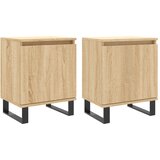  Noćni ormarići 2 kom boja hrasta 40x30x50 cm konstruirano drvo | shoptok.hr