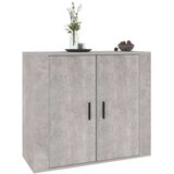  Komoda siva boja betona 80 x 33 x 70 cm od konstruiranog drva | shoptok.hr