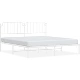  The Living Store Kovinski posteljni okvir z vzglavjem bel 160x200 cm - Posteljni Okvir, (21455626) | Shoptok.si
