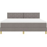  LED Box Spring Krevet Sivo-smeđa 180 x 200 cm tkanina | shoptok.hr