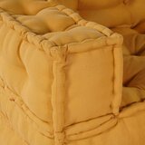  Modularni poufovi 2 kom - žuta tkanina | shoptok.hr
