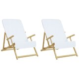  Ručnici za plažu 2 kom bijeli 60 x 135 cm od tkanine 400 GSM | shoptok.hr