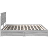  Postelja s shranjevanjem z vzglavjem Siva Sonoma 200 x 200 cm, (5000106997) | Shoptok.si