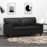vidaXL dvosed črn 120 cm umetno usnje | Shoptok.si