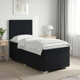  Boxspring krevet s madracem Crna 80 x 200 cm Tkanina 200 x 80 x 140.5 cm | Shoptok.si
