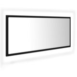  LED kupaonsko ogledalo crno 100x8,5x37 cm akrilno | shoptok.hr