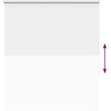 vidaXL Rolo zavjesa Blackout bijela 140x175 cm Širina tkanine 136,6 cm | shoptok.hr