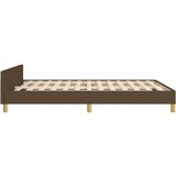  Posteljni okvir z vzglavjem temno rjav 140x190 cm blago, (20906872) | Shoptok.si
