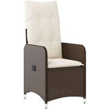  5-dijelni vrtni bistro set od poliratana s jastucima smeđi | shoptok.hr