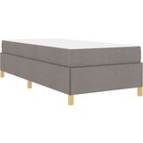  Krevet s opruga kutije Taupe i bijela 90 x 190 cm tkanina | shoptok.hr