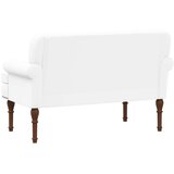  Ljubavni kauč s gumbima Bijela 120 x 65 x 77 cm Umjetna koža | Eponuda.com