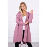 Kesi Cardigan with oversize print dark pink Cijene