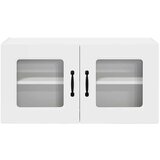 vidaXL Stenska kuhinjska omarica Visok sijaj bela 80 x 31 x 40 cm | Shoptok.si