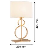  Argon 8310 - Stona lampa PERSEO 1xE27/15W/230V 42 cm krem/zlatna | Eponuda.com