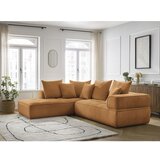 Bobochic Paris Gorčično rumena kotna sedežna garnitura iz šenilje (levi kot/v obliki črke L) Whesley – | Shoptok.si