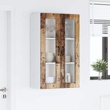  Zidni stakleni ormarić Staro drvo 60 x 31 x 100 cm | shoptok.hr