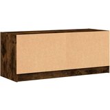 TV omarica s steklenimi vrati dimljeni hrast 102x37x42 cm | Shoptok.si