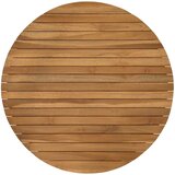  Gornji dio stola Ø 70 x 3,5 Kružni Čvrsto teak drvo Prirodna | shoptok.hr