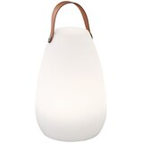 Fischer & Honsel Bela/rjava LED namizna svetilka (višina 26 cm) Ruby – Cene