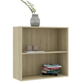 Ormarić za knjige s 2 razine boja hrasta 80x30x76,5 cm iverica | Eponuda.ba