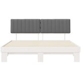  Krevetni okvir s tapiciranim uzglavljem Svijetlo siva | shoptok.hr