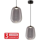 Mitea Lighting Visilica crna ETERNA MAP9461-1B 1x4W 3000K + smoky LED 3Y | Eponuda.com