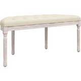  Klupa bež 110 5 x 45 x 49 cm od tkanine | shoptok.hr