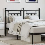  Kovinsko posteljno vzglavje črno 140 cm | Shoptok.si