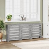 vidaXL Pokrov za radiator betonsko siv 205x21,5x83,5 cm inženirski les Cene