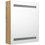  LED kupaonski ormarić s ogledalom boja hrasta 50 x 14 x 60 cm | Eponuda.ba