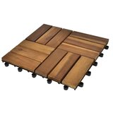  20-dijelni set pločica za trijem 30 x 30 cm bagrem | shoptok.hr