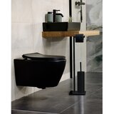 Wenko Črno jekleno stojalo za WC papir z WC ščetko Recco – | Shoptok.si