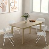  Set od 4 sklopive stolice prijenosne uredske stolice metalne noge sklopiva stolica za ured recepciju čekaonicu umjetna koža bijela | shoptok.hr