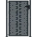  Vrtna vrata antracit boje 100x150 cm čelična kvadratna dizajna | shoptok.hr