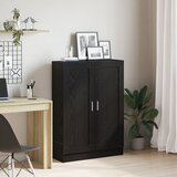 vidaXL Knjižna omara Črn hrast MDF Srednja Shranjevanje Knjižna omara | Shoptok.si