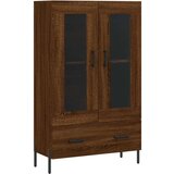  Visoka komoda smeđa boja hrasta 69 5x31x115cm konstruirano drvo | shoptok.hr