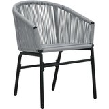  3-dijelni bistro set od PE ratana s jastucima sivi | shoptok.hr