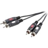 SpeaKa Professional SP-7869764 cinch avdio priključni kabel [2x moški cinch konektor - 2x moški cinch konektor] 1.50 m črna, (20432002) Cene