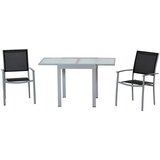 Gardenson Vrtni Set Milano, 3-delni, Raztegljiva Miza | Shoptok.si