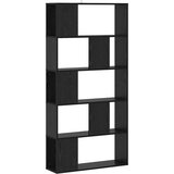 vidaXL Police za knjige Crni hrast 80 5 x 23 5 x 162 5 cm PB - Crni hrast 80 5 cm | shoptok.hr