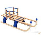 vidaXL Zložljive snežne sani z naslonjalom iz lesa 119 cm | Shoptok.si