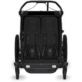 Thule Chariot Sport 2 double multifunkcionalna sportska prikolica za bicikl - 2 djece, crna | shoptok.hr