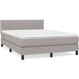  S oprugama i madracem svjetlosivi 140x190 cm od tkanine | shoptok.hr