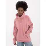 Fashion Hunters Dusty pink fleece kangaroo sweatshirt SUBLEVEL
