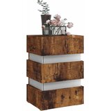  LED noćni ormarić boja hrasta 45 x 35 x 67 cm konstruirano drvo | shoptok.hr