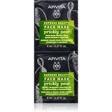 Apivita Express Beauty Prickly Pear umirujuća maska za lice s hidratantnim učinkom 2 x 8 ml Cijene