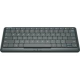 Prestigio Click&amp;Touch 2, wireless multimedia smart keyboard with touchpad embedded into keys, auto-switch between keyboard and touchpad modes, touch multimedia sliders, left and right physical "mouse" buttons, connects up to 4 devices via Bluetooth and Type-C, Clevetura App. KB layout: ENG, color: space grey | shoptok.hr