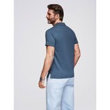 Ombre Men's polo t-shirt with decorative buttons | Shoptok.si